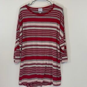 𝅺sunday Striped Top Sz 1X
